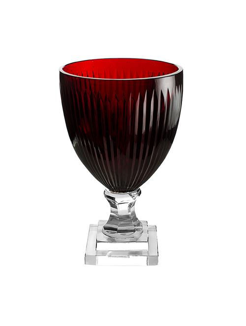 crystal glass red vase - 14282097 - Very Small Image - 1
