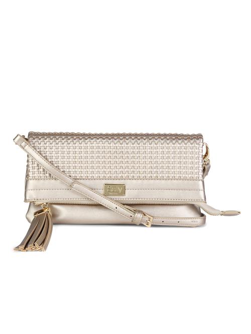 gold leatherette  regular sling bag - 14289262 - Very Small Image - 1