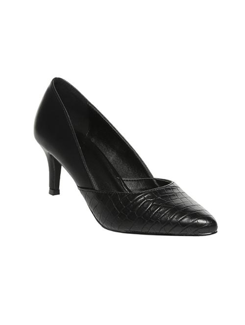 black pu slip on pumps - 14289305 - Very Small Image - 1