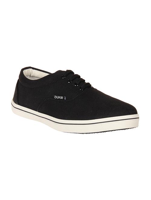 black canvas lace up sneaker - 14292621 - Very Small Image - 1