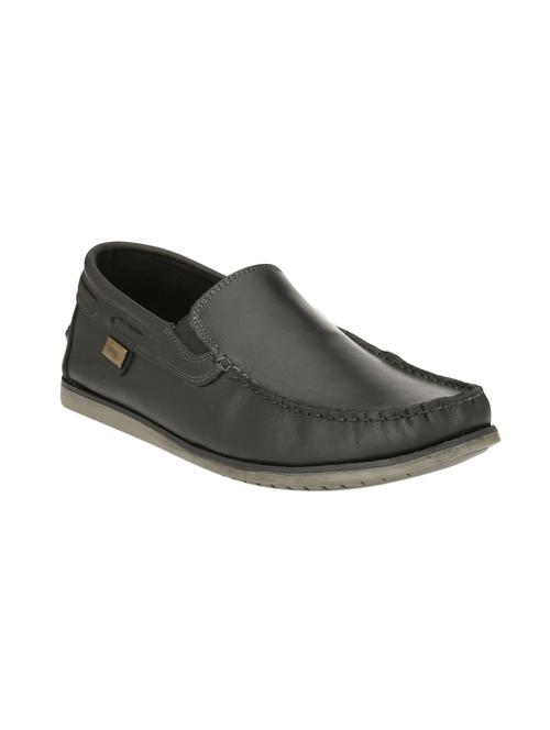 black Leather slip on loafer - 14316662 - Very Small Image - 1