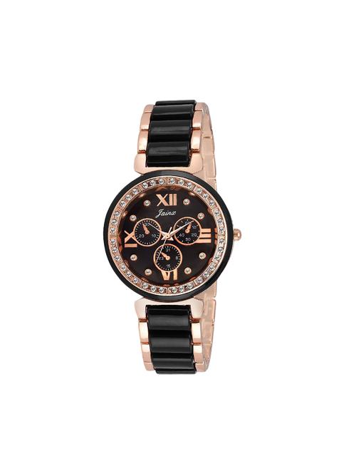 Jainx Black Dial Swiss-pattern Watch For Women & Girls - Jw542 - 14316814 - Very Small Image - 1