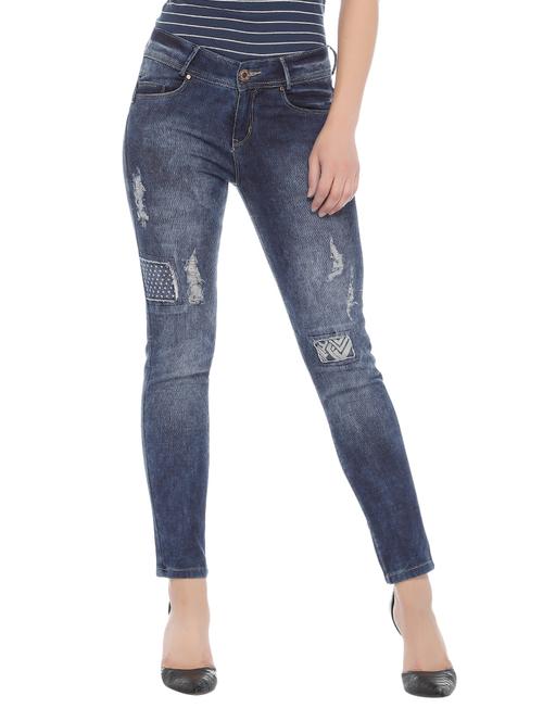 blue denim casual jean - 14317511 - Very Small Image - 1