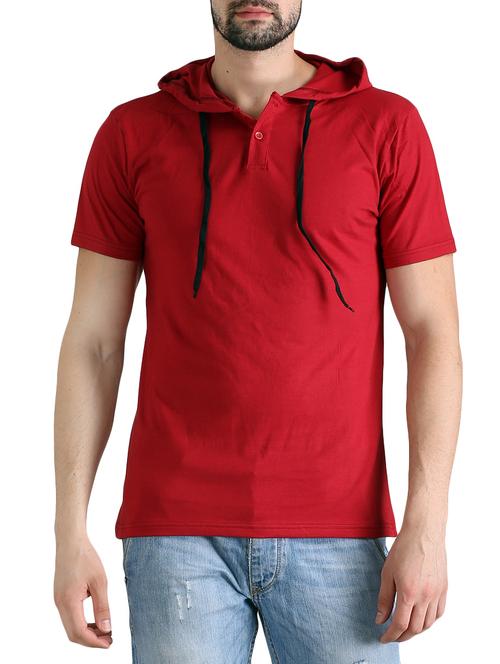 red cotton t-shirt - 14318061 - Very Small Image - 1