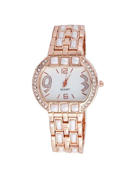 super drool rose gold classic pearl wrist watch - 14318082 - Very Small Image - 1