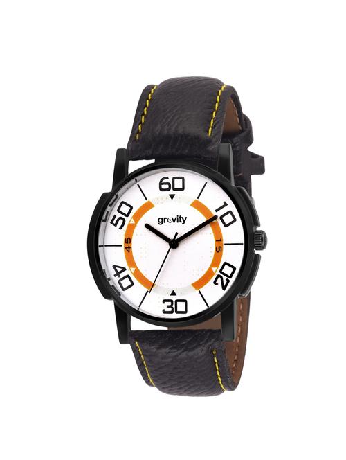 Gravity Men & Women Butter Scotch Analog Watch- 134 - 14319056 - Very Small Image - 1