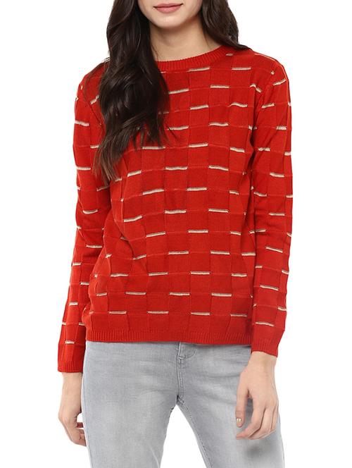 red woollen pullover - 14321811 - Very Small Image - 1