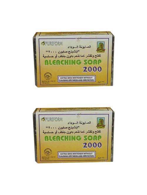 pureform bleaching soap with extra skin whitener 2x135g - 14321898 - Very Small Image - 1