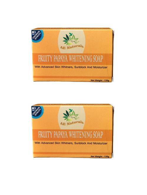 ae naturals  premium papaya soap 2x135g - 14321918 - Very Small Image - 1