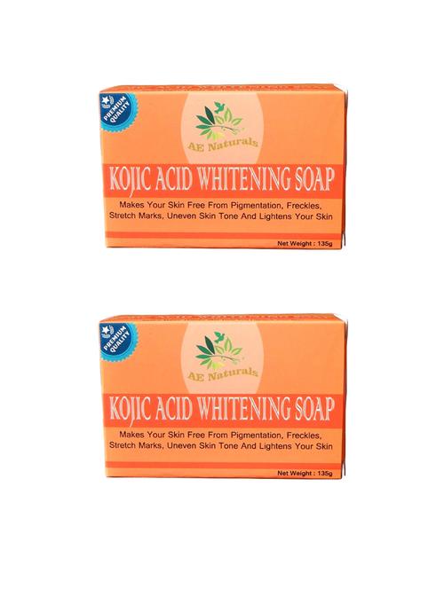 ae naturals premium kojic acid soap for skin whitening 2x135g - 14321928 - Very Small Image - 1