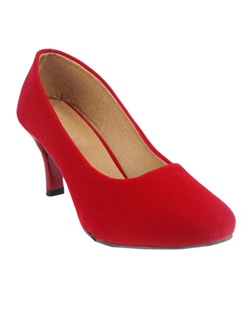 red suede slip on pumps - 14323078 - Very Small Image - 1