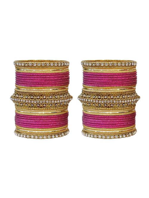 Pink Metal Bangles - 14323741 - Very Small Image - 1