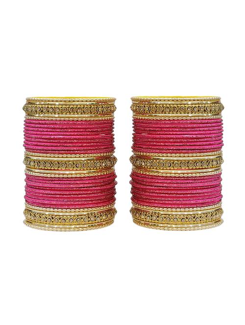 pink gold tone stone bangles - 14323790 - Very Small Image - 1