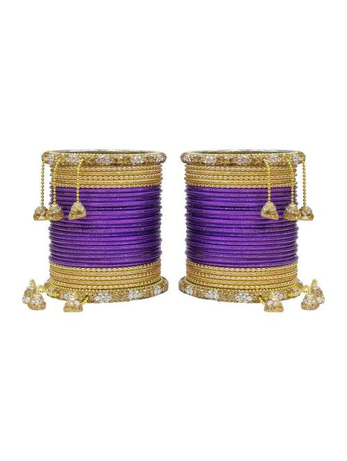 purple gold tone  bangles - 14323806 - Very Small Image - 1