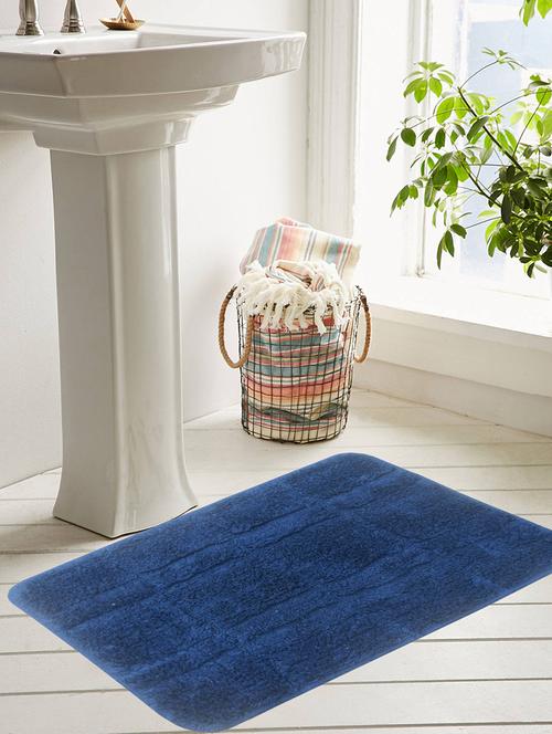 classic bath mat 100% cotton with anti skid - 14325067 - Very Small Image - 1