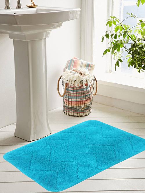 classic bath mat 100% cotton with anti skid - 14325074 - Very Small Image - 1