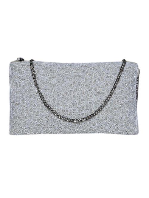 white cotton regular sling bag - 14325336 - Very Small Image - 1