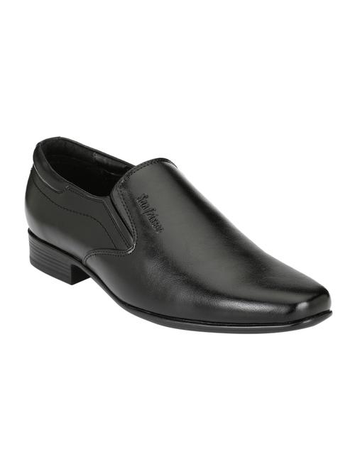 black leather formal slip on - 14327847 - Very Small Image - 1