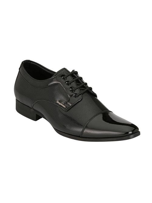 black leather formal lace-up derby - 14327889 - Very Small Image - 1