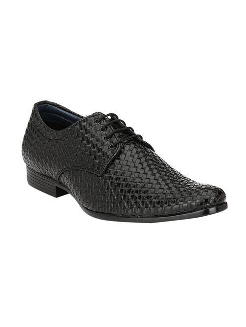 black leather formal lace-up derby - 14327901 - Very Small Image - 1