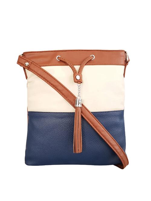 brown leatherette  regular sling bag - 14328392 - Very Small Image - 1