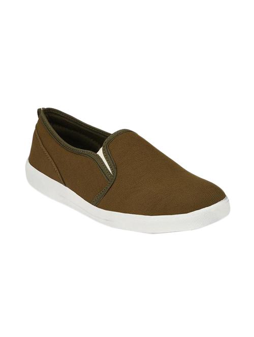 green Canvas casual slipon - 14329218 - Very Small Image - 1