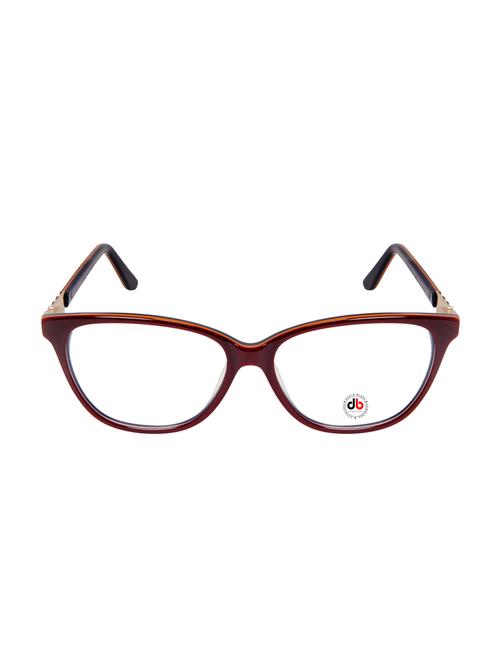david blake maroon cat eye full rim eyeframe - 14330131 - Very Small Image - 1