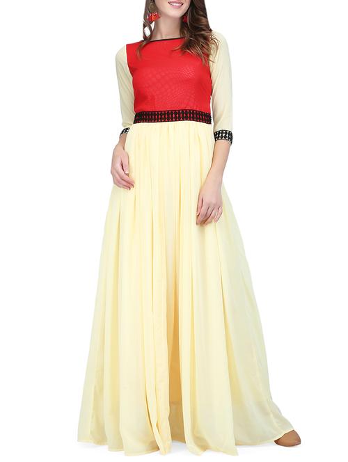 women's fit & flare color block dress - 14330203 - Very Small Image - 1