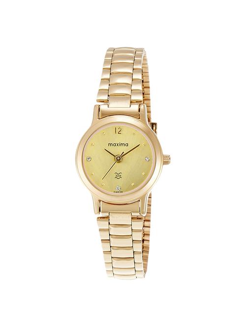 maxima gold dial watch for women - 04639cmly - 14330768 - Very Small Image - 1
