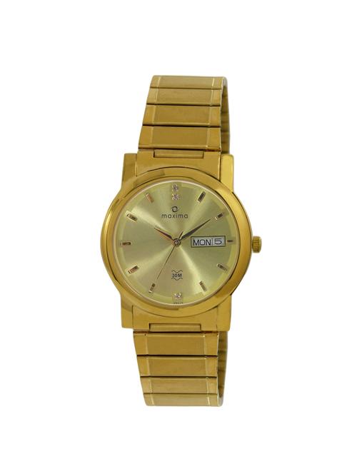 maxima gold dial watch for men - 25035cmgy - 14330801 - Very Small Image - 1
