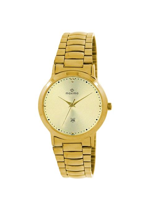 maxima gold dial watch for men - 04618cmgy - 14330803 - Very Small Image - 1