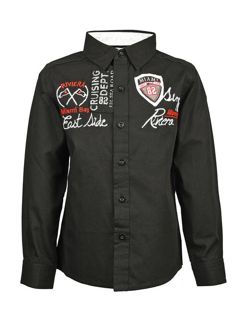 black cotton shirt - 14331299 - Very Small Image - 1