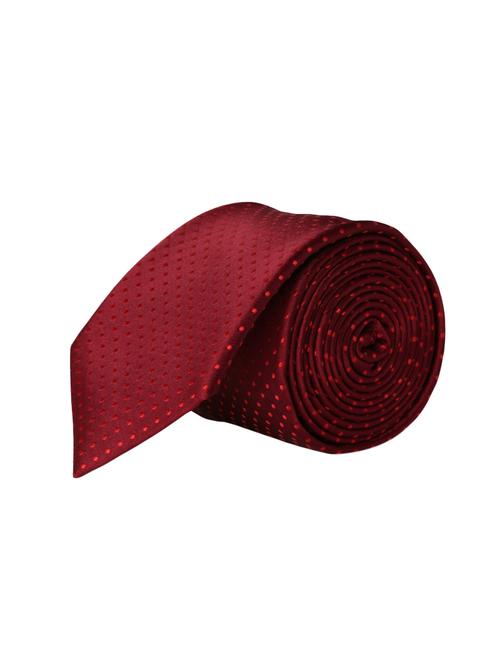 maroon cotton tie - 14331647 - Very Small Image - 1