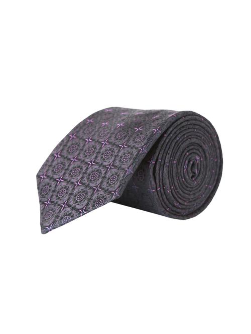 grey cotton tie - 14331670 - Very Small Image - 1