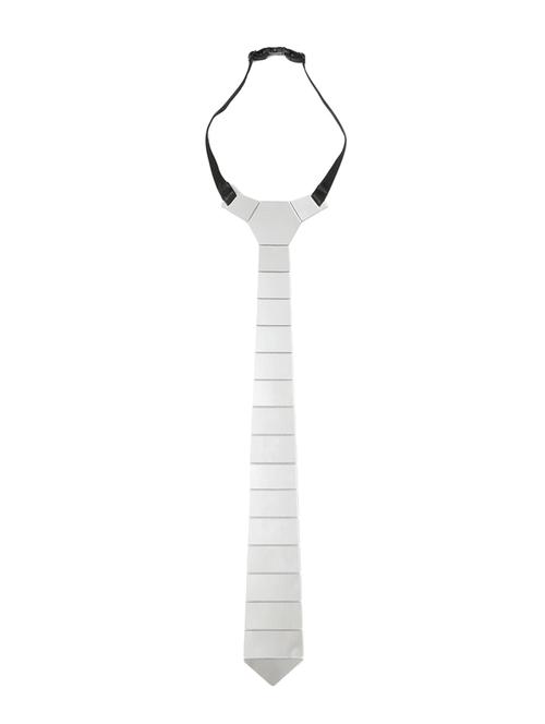 grey cotton tie - 14331674 - Very Small Image - 1