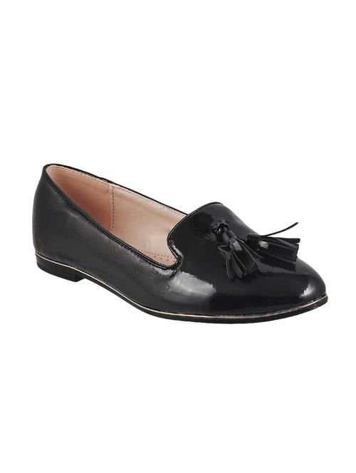 black leatherette slip on loafers - 14332744 - Very Small Image - 1