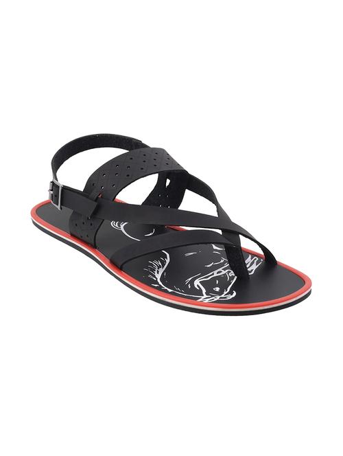 black leather back strap sandal - 14337854 - Very Small Image - 1