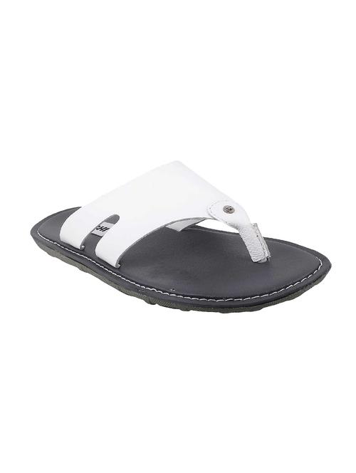 white leather toe separator slipper - 14337908 - Very Small Image - 1