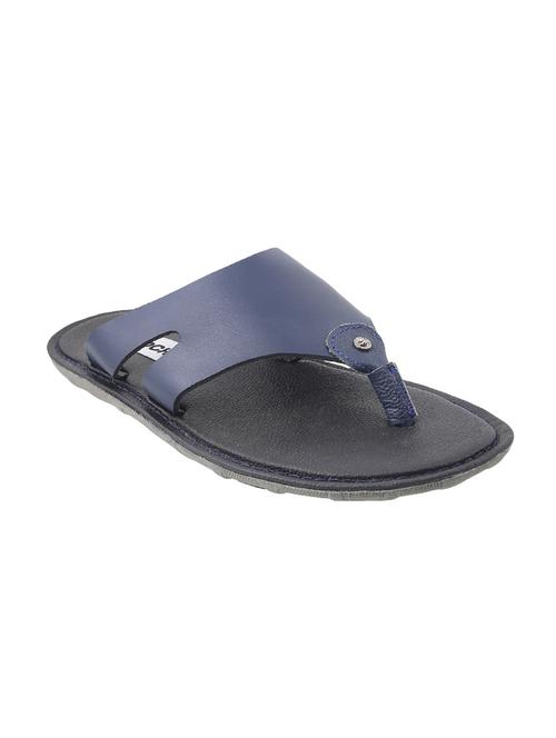 blue leather toe separator slipper - 14337910 - Very Small Image - 1