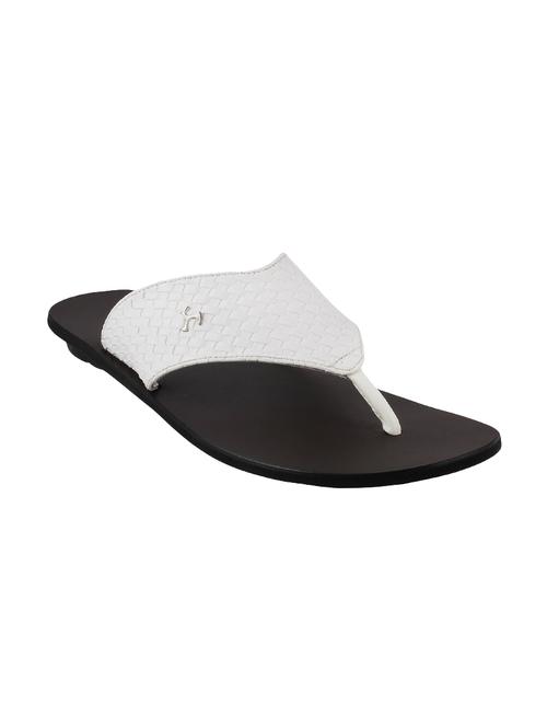 white leather toe separator slipper - 14337920 - Very Small Image - 1