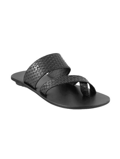 black leather slip on slipper - 14337923 - Very Small Image - 1