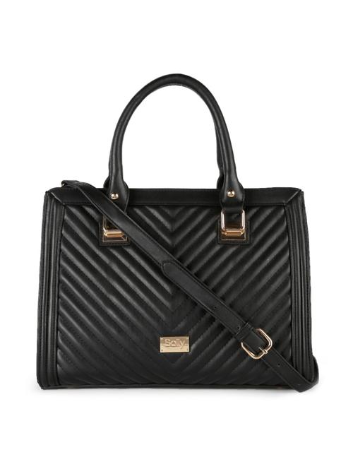 black leatherette handbag - 14338262 - Very Small Image - 1