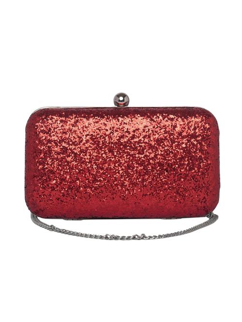 red leatherette box clutch - 14340490 - Very Small Image - 1