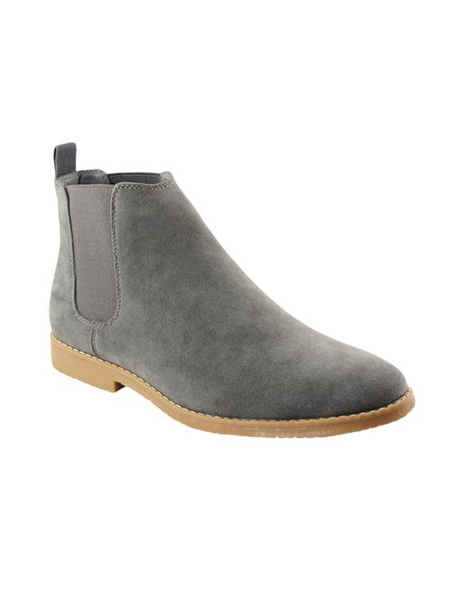 grey suede slip on boot - 14341007 - Very Small Image - 1