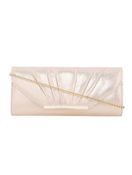 gold satin regular clutch - 14341278 - Very Small Image - 1