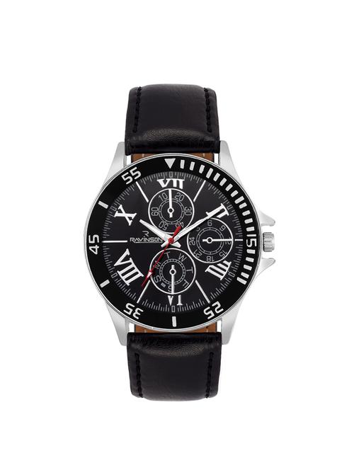ravinson new style analog black dial men watch - r1517sl01 - 14341629 - Very Small Image - 1