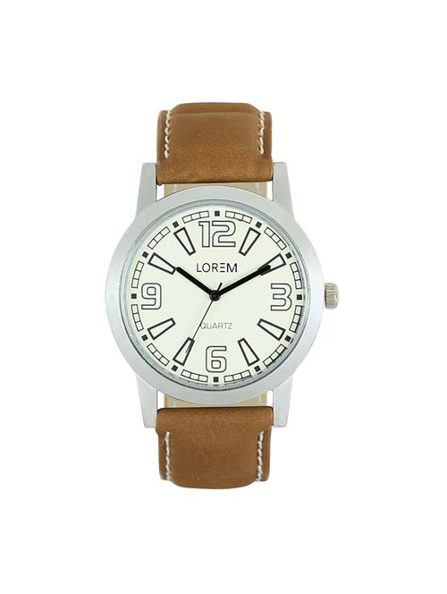 Lr15 Brown Color Analog Wrist Watch - 14341797 - Very Small Image - 1