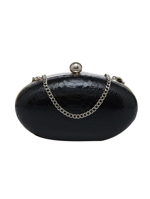 black leather box clutch - 14341867 - Very Small Image - 1