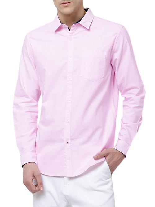 pink cotton formal shirt - 14342669 - Very Small Image - 1
