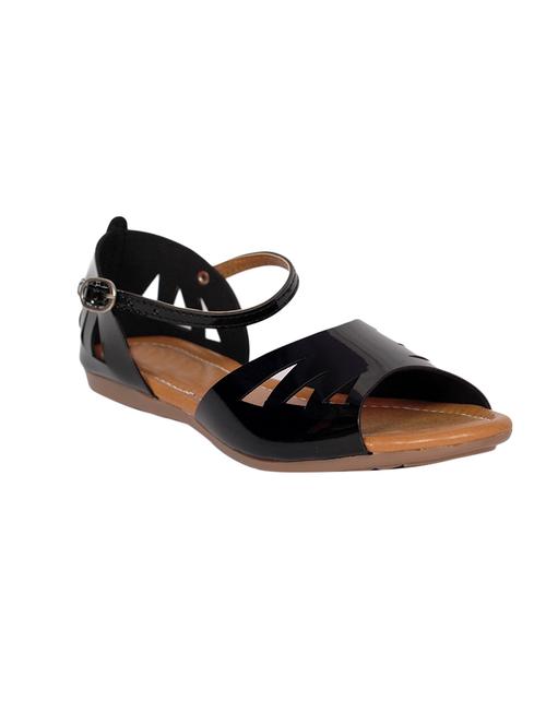 black pvc closed back sandals - 14345179 - Very Small Image - 1